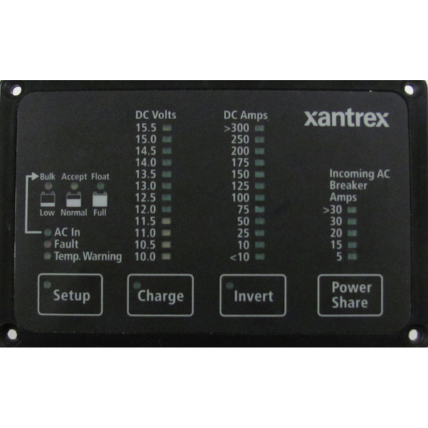 Xantrex Heart FDM-12-25 Remote Panel Battery Status & Freedom Inverter/Charger 84-2056-01